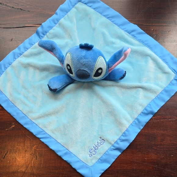 Disney Blue Stitch Security Blanket Lovey - Picture 1 of 3